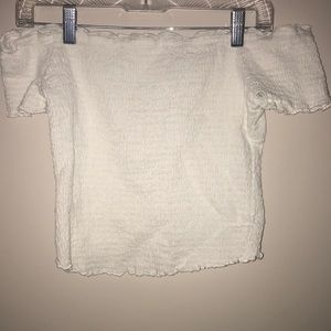 Abercrombie & Fitch white off the shoulder top